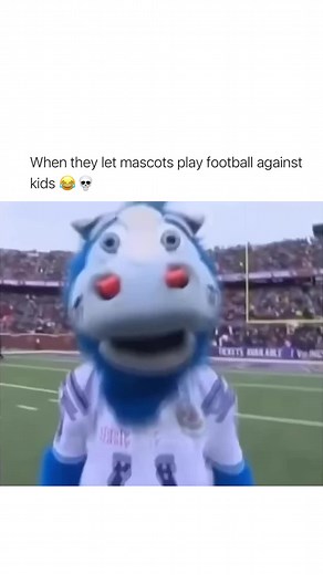 This is the best thing I’ve seen 😂 The “Mascots vs. Kids” NFL games are a fun and lighthearted tradition that take place during halftime or special events at various football games. These playful matchups pit NFL team mascots against young children in a mini football game. The mascots, known for their oversized costumes and exaggerated antics, often provide the comic relief, clumsily running around the field, falling over, or pretending to struggle while the kids dash past them to score touchdo