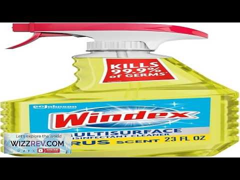 Windex Multipurpose Cleaner Disinfectant Spray Bottle Packaging Designed to Prevent Leakage