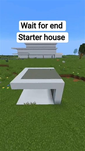 Minecraft Starter Modern House 🏡 Easy Build Tutorial #shorts