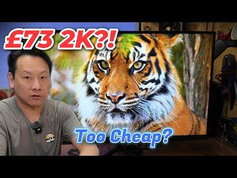 Cheapest 2K Monitor on Amazon UK… Only £73?! (Unboxing & Demo)