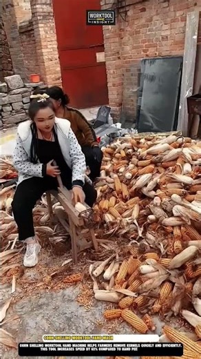 Corn shelling Worktool hand machine 65% faster harvest
