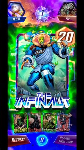 Infinaut Leader 😱💀 [Marvel Snap] #marvelsnap #shorts