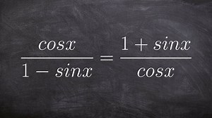 Tutorial for verifying a trigonometric identity