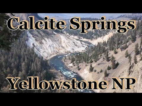 Calcite Springs in Yellowstone National Park