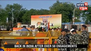 PM Modi gets a grand welcome by BJP and the public at Palam Airport as he returns to India after his historic 3-nation visit. @DhantaNews with this ground report #PMModi #India #Australia #Sydney #Japan #G7 #`NewDelhi #BJP | News18