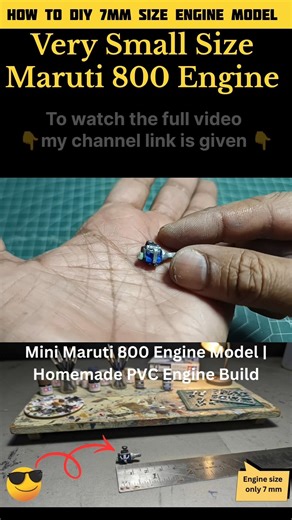 Very Small size Engine.#shorts #diy #cars #howto