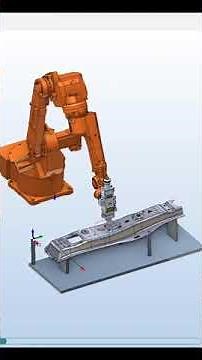 ABB robot laser cutting in SprutCAM X Robot #cam #cadcam #lasercutting #robotcutting #abb #robot