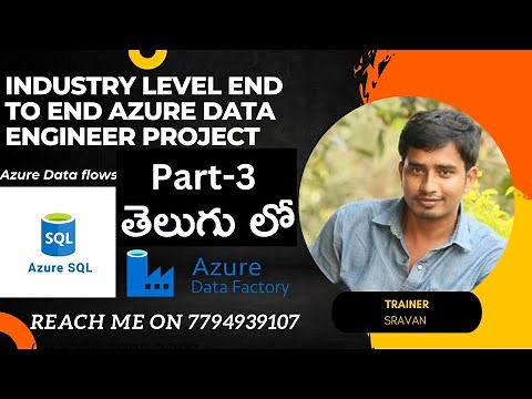 3.Azure data factory Real time Project by using Dataflows |Azure data factory tutorials |ADF Project