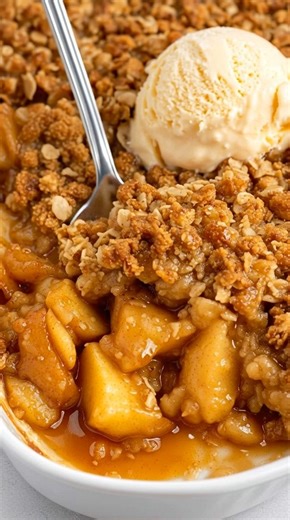 🍏 Classic Apple Crisp 🧁 Ingredients For the Filling: 6 cups peeled and sliced apples (Granny Smith or Honeycrisp work great) 2 tbsp lemon juice ½ cup granulated sugar 1 tsp ground cinnamon ¼ tsp ground nutmeg 2 tbsp all-purpose flour For the Topping: ¾ cup old-fashioned oats Recipe in First Coʍmеոτ 💬👇 | My Heavenly Recipes