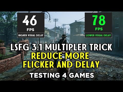 Reduce Flickering & Input Lag with This Multiplier Trick Lossless Scale Frame Generation
