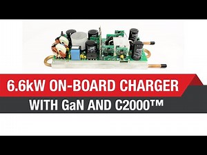 6.6-kW OBC with GaN and C2000™ real-time MCUs demo