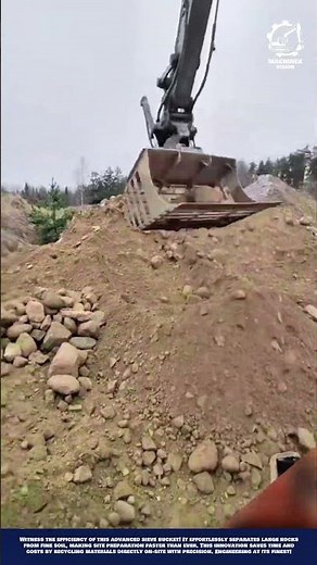 Excavator Special Bucket Machine Innovation for efficient rock and soil separation