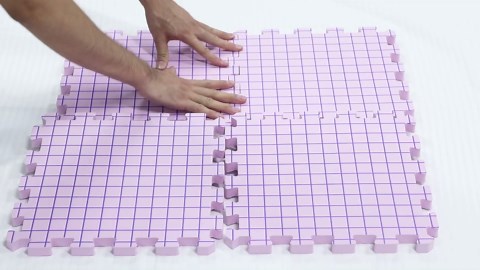 Opstin Knitting Blocking Mats and Pins, Interlocking Blocking Boards for Crochet Projects 0.75'' Extra Thick Blocking Mats with 150 T-Pins and Storage Bag