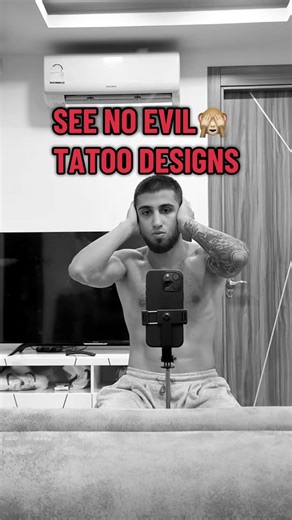 See no Evil Tattoo Designs! I’m a tattoo designer. If you're looking for top-quality available or custom tattoo designs, feel free to message me on Insta. #tattoo #tattoos #tattoodesign #tattooideas #usa