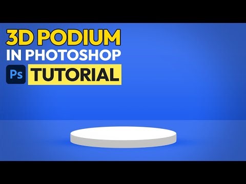 Design a 3D Podium Stage in Photoshop and Change Colors Easily Works with all Photoshop Versions