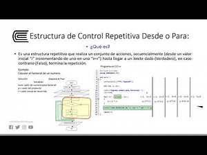 Estructuras del control para la programación: Estructuras del control repetitiva