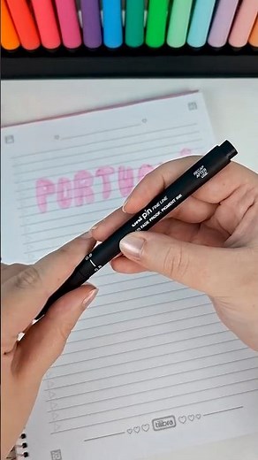 Ideia simples e fácil de capa de matéria - PORTUGUÊS #lettering #caderno #materialescolar #papelaria