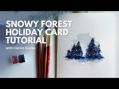 How To Paint A Winter Scene In Watercolor - Beginner-Friendly
