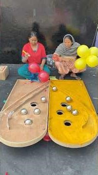 99% Fail! 4 Balls vs 4 Balloons! #challenge #partygames #shorts