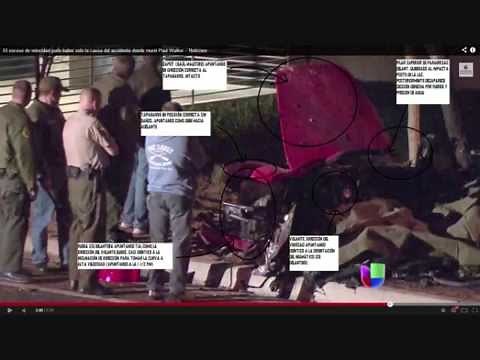 Paul Walker accident reconstruction scene, crash and die