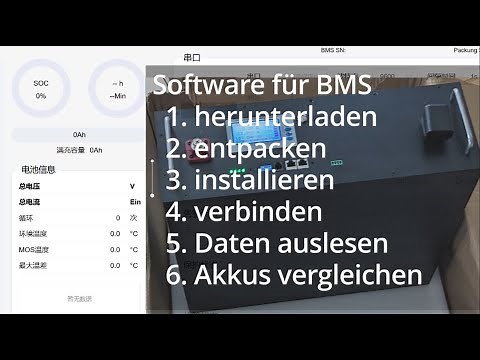BMS Auslesen (SW laden, installieren, anwenden Schritt für Schritt Anleitung )