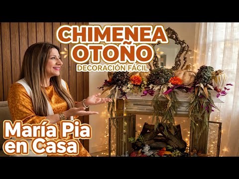 TRANSFORME MI CHIMENEA!!.. EN OTOÑO DECORACIÓN FACIL....