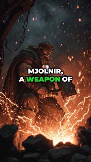 21K views · 636 reactions | #Mjolnir #NorseMythology #thor The tale of Mjölnir's creation begins not with a divine plan, but with a mischievous bet. Loki, the trickster god, wagered his own head against the skill of two dwarf brothers, Brokkr and Sindri. | Norse Mythology Clips | Facebook