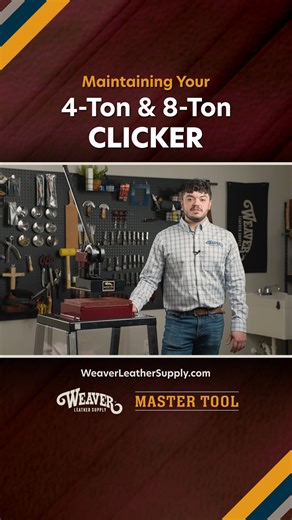 3.4K views · 28 reactions | Keep your clicker press running like new! ️ Evan shows how to grease and maintain your 4 Ton & 8 Ton Master Tool Mighty Wonder Clickers for smoother operation and longer life. ✅ Find grease fittings ✅ Learn proper lubrication ✅ Reduce wear and boost performance Quick maintenance = big results! | Weaver Leather Supply | Facebook