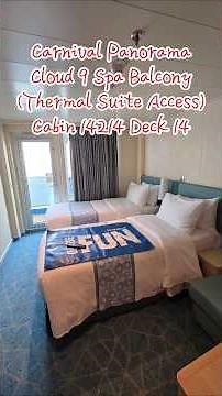 Carnival Panorama 🛳 Cloud 9 Spa Cabin 14214 🛏 | Balcony Views & Relaxing Thermal Suite Access