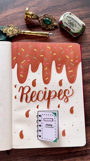 Brush Pen Calligraphy: Front Page Design Ideas for Cookery Journals