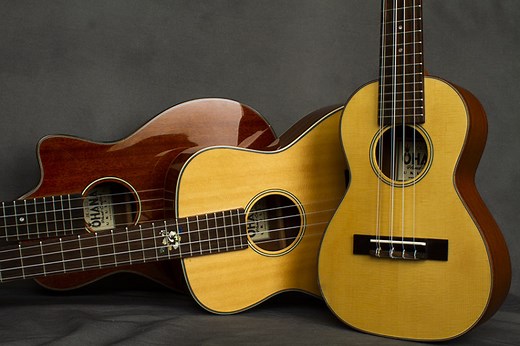 Ukulele Review: Ohana’s ‘Baritone-Tenor’ BKT-70G, 6-String CK-70-A6, and Marcy Marxer Signature BK-35CG | Ukulele Magazine