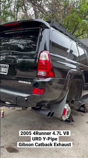 Gibson Catback Exhaust and URD Y-Pipe on 2005 V8 4Runner Limited
