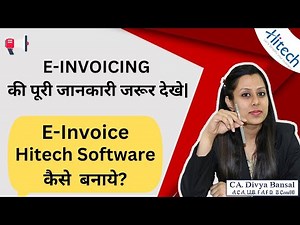 e Invoice in GST | A complete overview of e invoicing system under GST, Generate with Hitech ERP