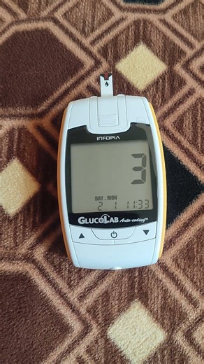 Glucolab blood sugar test after 1 hr of breakfast