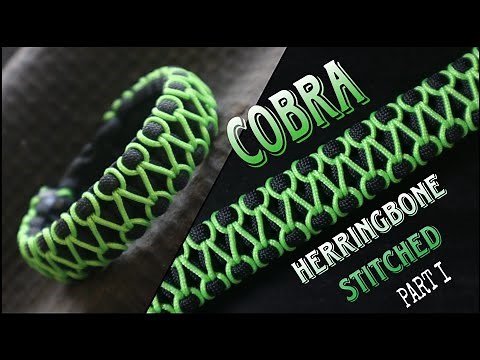 [PART 1] HOW TO MAKE COBRA KNOT WITH HERRINGBONE STITCHED PARACORD BRACELET, EASY PARACORD TUTORIAL