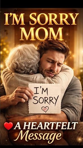 I’m Sorry Mom 😢 A Heartfelt Message You Need to Hear Today