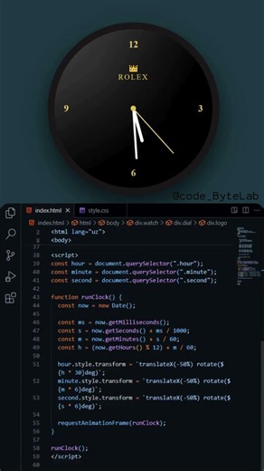 Rolex CLOCK #html #coding #codingbat #python #css #javascript #js