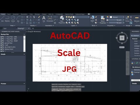 How to Adjust Scale from JPG in AutoCAD | ضبط المقياس من صورة في الأوتوكاد