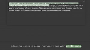 allowing users to plan their activities with confidence. This tool offers daily updates on temperatu