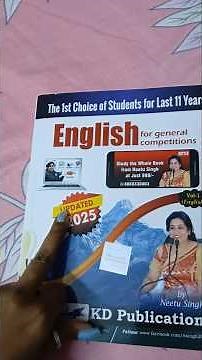 📚Neetu Singh volume 1 English book (KD publication For all SSC exams #ssccgl #sscgd#sscchsl #sscmts