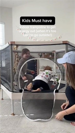 “Indoor Trampoline for Kids 🤸 | Burn Energy Safely at Home | Top 2025 Active Toy”