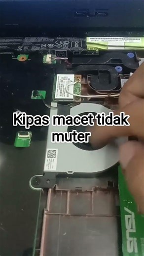asus fan mati tidak mau muter #laptop