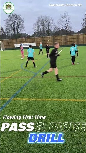 1 Simple Drill That Improves Passing & Movement FAST #football #soccer #footballskills #soccerdrills