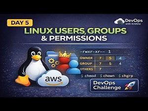 Day 5 | Linux Users, Groups & File Permissions | DevOps Challenge | Linux 🚀
