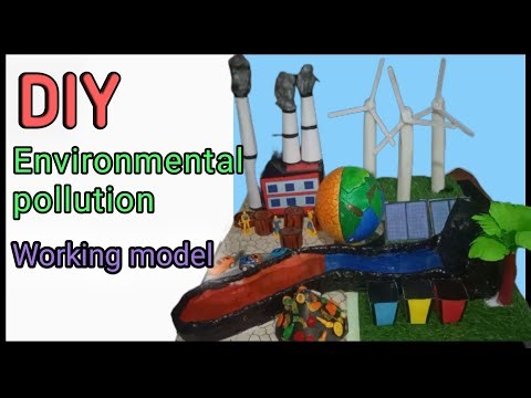 How to make a environmental pollution model 🤩🤩🤩🤩 #diy #science