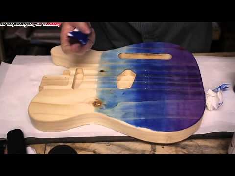 Ep 3 - How to Use Stunning Stains by Crimson Guitars - A Demonstration in Blue