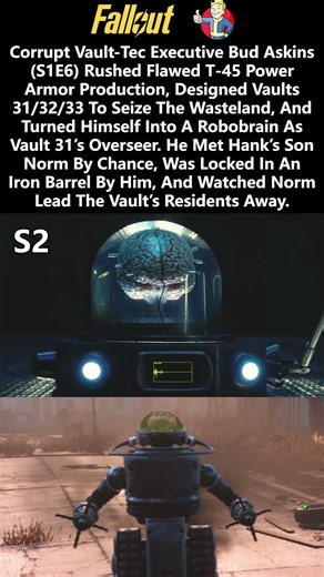 Robobrain Bud Askins Achieves Immortality But Ends Up Trapped in a Barrel #Fallout #FalloutTVShow