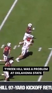 Cheetah turned on the jets for this 97-yard touchdown back in his OK State days 🔥🐆 Oklahoma State faces Texas tomorrow in the Big 12 Championship - who you got? 🏆 | CBS Sports College Football