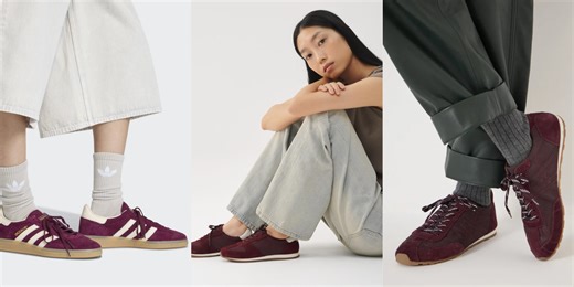 First brown trainers, now burgundy (with pink!) - time to embrace the first big shoe trend of 2026