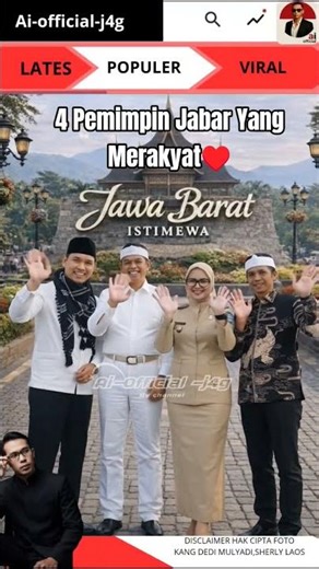4 West Java Leaders Who Are Close to the People♥️
